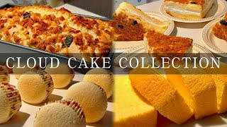 EASY 4 Cloud Cakes Compilation ☁️ Super Airy & Tender Chiffon Style Treats 🍰