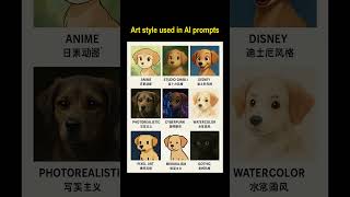 Art style used in AI prompts #shorts #chatgpt #freeaitools #gemini #aigenerated #photoshop #ai #fyp