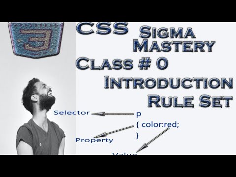 CSS SIGMA CLASS 0 || CSS SERIES ||INTRODUCTION AND CSS RULE SET