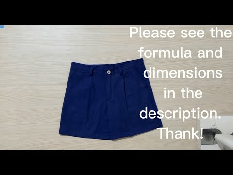 How to cut a pair of wide leg shorts for women. Simple - Save money.