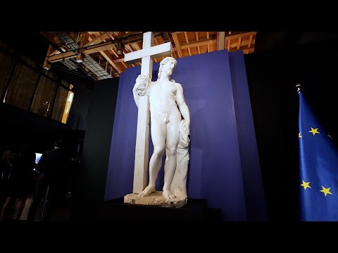 万博にミケランジェロ彫刻　イタリア館に「キリストの復活」