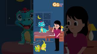 Two Little Dinosaurs Jumping On The Bed #shorts #nurseryrhymes #kidssong #fivelittlemonkeys