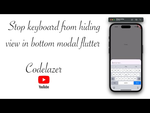 Stop keyboard from hiding view including textfield when inside modal bottom sheet