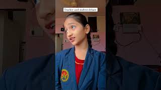 Debate between student and teacher 😂 #trending #fizakhanspn #funny #fullmarks #teacher