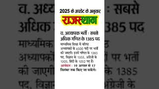 राजस्थान में 16434 पदों पर भर्ती  RPSC Vacancy 2025  Apply Online Update  Sarkari Job Alert 🔥