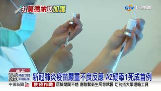 全台首例!接種莫德納 醫護呼吸困難進加護病房│中視新聞 20210611
