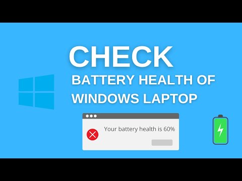 How to check battery health of Windows Laptop |  laptop battery health