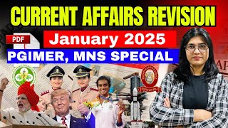 MOST IMPORTANT CURRENT AFFAIRS | JANUARY 2025 | REVISION SERIES