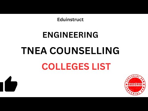 TNEA COUNSELLING|LIST OF ALL COLLEGES 2024#tneacounselling #tnearanklist #tnea #tneachoicefilling