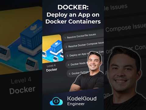 Deploying an App on Docker Containers | Docker Tutorial | Docker Series #17
