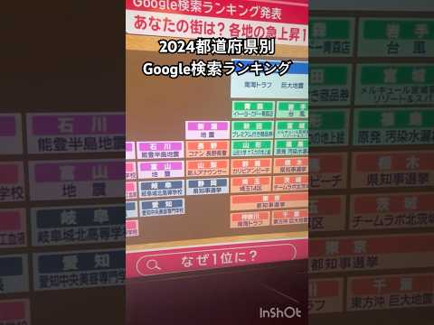 サイゼリヤ大好きな大分県民　2024都道府県別Google検索ランキング