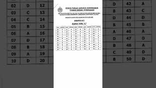 Town Officer Type (C) Answer Key Written Test Paper 24-05-2023 ( 10 Am to 11 Am )
