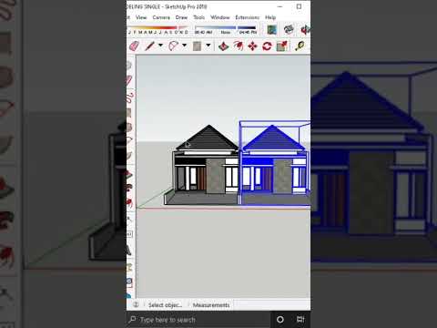 Tutorial Sketchup. Mirror objek Sketchup #shorts #shortsvideo #tutorialsketchup