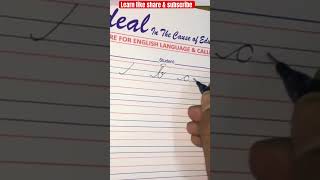 #shortfeed #calligraphy #beautifulwriting #cursivewriting #cursive_handwriting_practice_for_kids