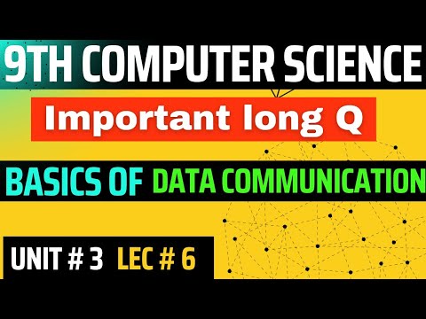 Basics of Data Communication in urdu/Hindi | 9th computer chapter 3 | @ComputerTeacherOfficial
