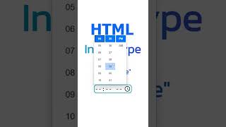 HTML Input Type | M Dev