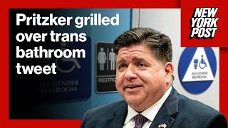 Illinois Gov JB Pritzker grilled over trans bathroom tweet