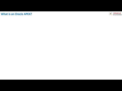 What is an Oracle APEX?