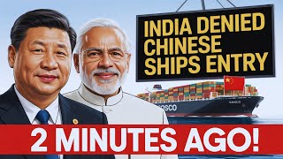 TENSIONS Surge: India Intercepts Chinese Vessel Bound for Pakistan- A New Flash point in Asia.