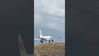 Greate Landing By Air China At Tribhuwan International Airport #airplane #aviation #airbubble#shorts