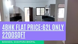 4 BHK FLAT FOR SALE(2200sqft) IN BAWADIYA, SHAHPURA BHOPAL, M.P 8839422171, 9977002802