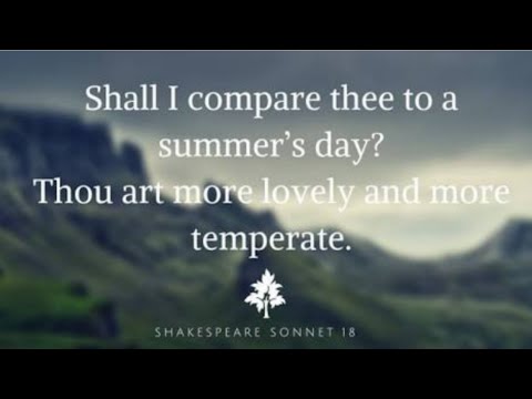 Shall I Compare Thee to a Summer's Day  (Sonnet no.18 )l  bengali lecture