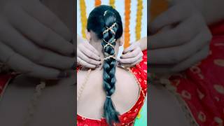 Festive Braid hair style 👌 #festivehairstyle #ytshort