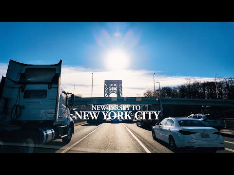 Crossing The George Washington Bridge In Stunning 4k From New Jersey To NYC