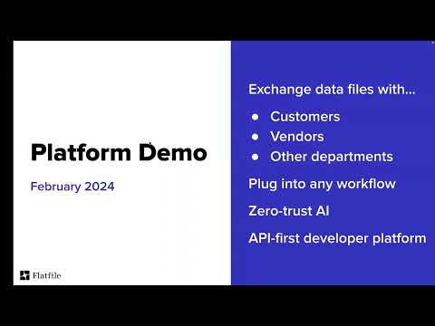 Flatfile Platform Demo