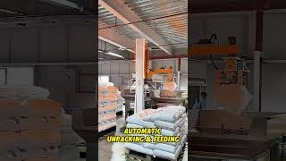 Automatic Unpacking & Feeding 😎#palletizer #depalletizing #palletizing #depalletizer #automation