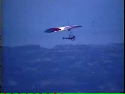 Hang gliding from La Cumbre Peak, Santa Barbara, CA circa 1977