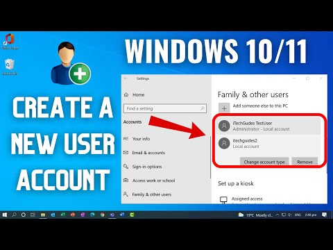 How to Create a New User Account on Windows 10 | How to Create a Guest User Account