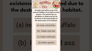 UPSC PYQS!!#indianwildass #youtube #upsc #exam #pyqs #upscpyqs #species #habitat #shorts #facts #yt