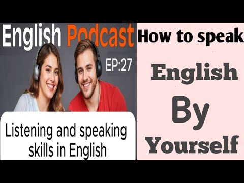 How to speak english by yourself