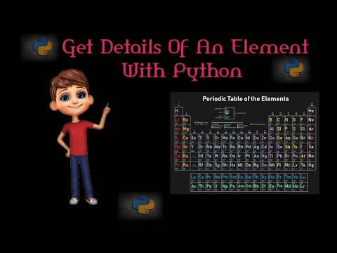 Get Details Of An Element by atomic number in Python #python