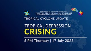 Press Briefing -Tropical Depression CRISING @ 5PM | July 17, 2025 - Thursday