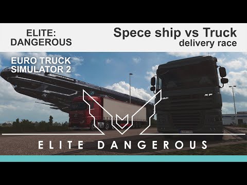 Elite Dangerous: Odyssey, Space ship vs Truck delivery race