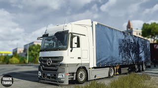 [ETS 2 1.55] Realistic Driving Mercedes Actros MP3 | PNG 1.15.2 + New Reshade | POV Drive 4K