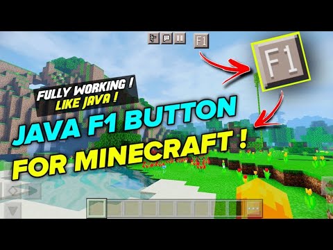 F1 button for Minecraft pe Fully working like Java