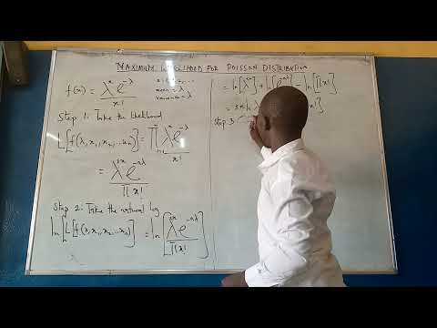 How to find the maximum likelihood estimate for Poisson Distribution. Statistics