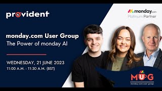 mondaycom User Group: The Power of monday AI – 21 June 2023