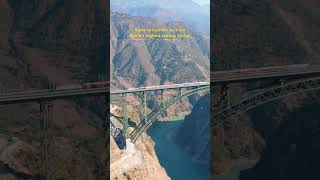 World’s highest railway bridge ❤️ #katra #vaishnodevi #kashmir #train