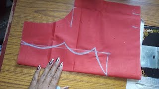 Very Simple and easy blouse back neck design cutting and stitching ब्लाउज की बैक नेक डिजाइन