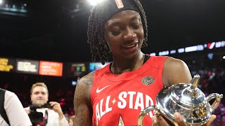Erica Wheeler Named MVP in EMOTIONAL Presentation |  AT&T WNBA All-Star 2019