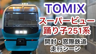 【TOMIX】スーパービュー踊り子251系　～開封・窓際鉄道走行シーン～