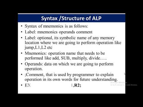 Assembly language|Structure,syntax of Assembly Language with easy examples for Beginners in COA