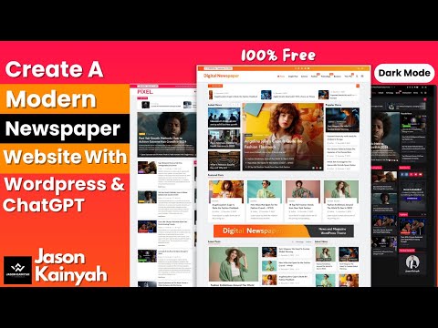 How To Start A Newspaper Website with WordPress and ChatGPT For FREE!