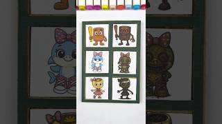Italian Brainrot Lullaby Simple vs Horror Zombies Creative Cardboard Matching Puzzle #art #shorts