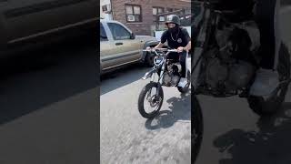 Trying my new 125cc dirt bike from amazon
