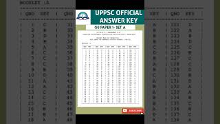 uppcs official answer key #uppcs #uppsc2023 #uppcs #viral #news #update #shorts #short #viral